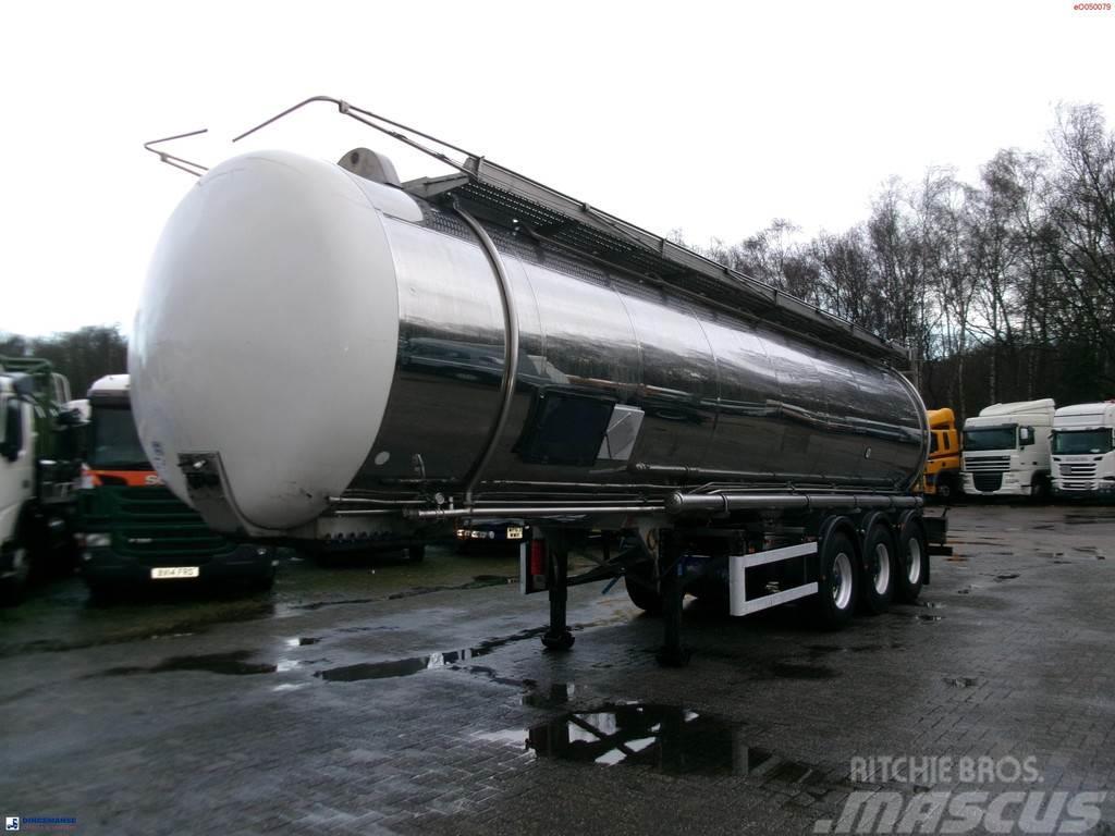 Indox Chemical tank inox L4BH 33.5 m3 / 1 comp Säiliöpuoliperävaunut