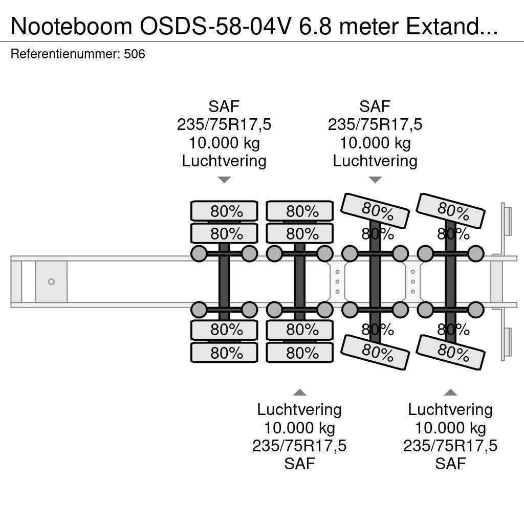 Nooteboom OSDS-58-04V 6.8 meter Extandable! Puoliperävaunulavetit