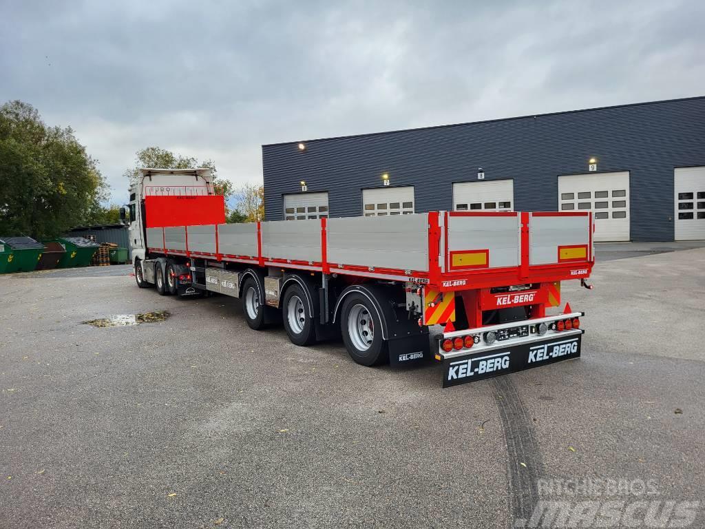 Kel-Berg D530V Åpen trailer Delbelastning 27 tonn Lavapuoliperävaunut