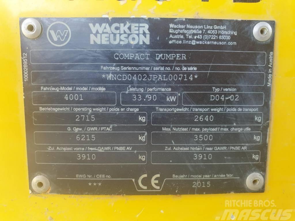 Wacker Neuson 4001s Dumpperit