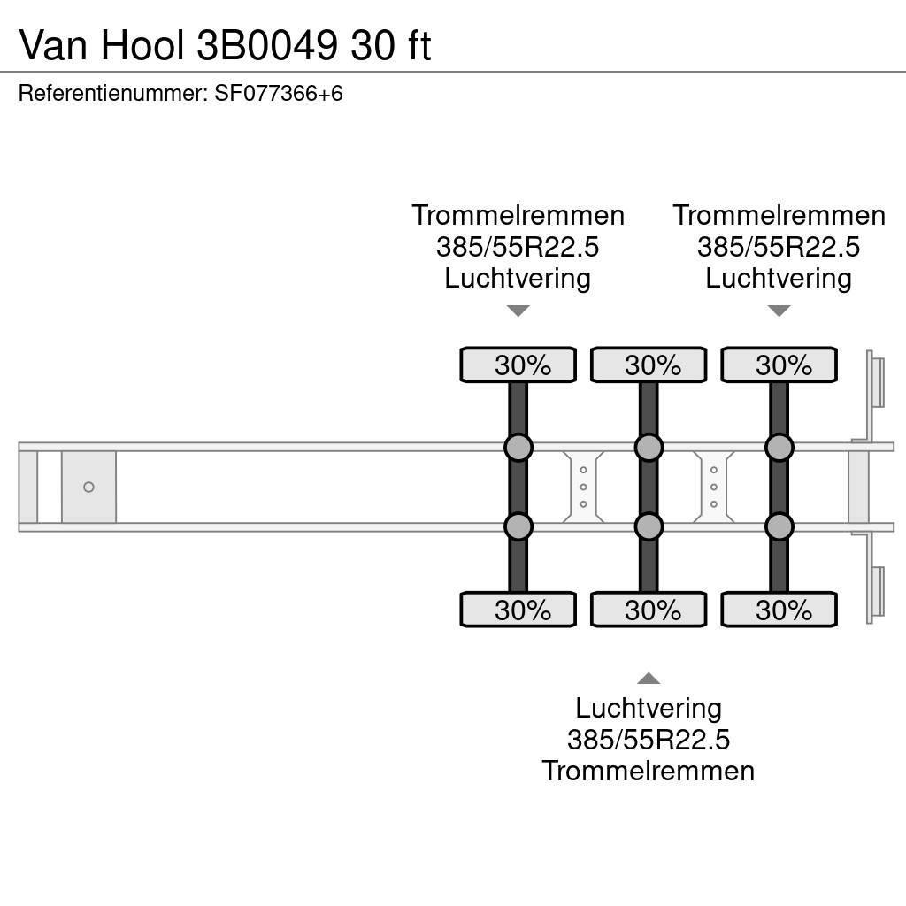 Van Hool 3B0049 30 ft Konttipuoliperävaunut