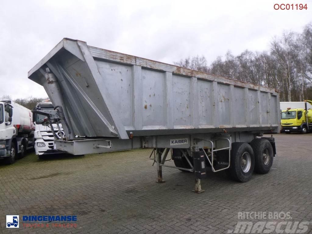 Robuste Kaiser Tipper trailer steel 24 m3 + tarpaulin Kippipuoliperävaunut
