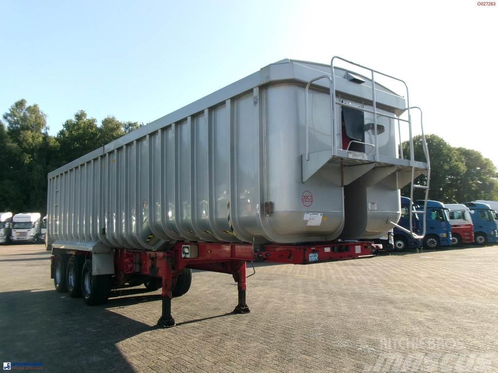 Montracon Tipper trailer alu 50.5 m3 + tarpaulin Kippipuoliperävaunut