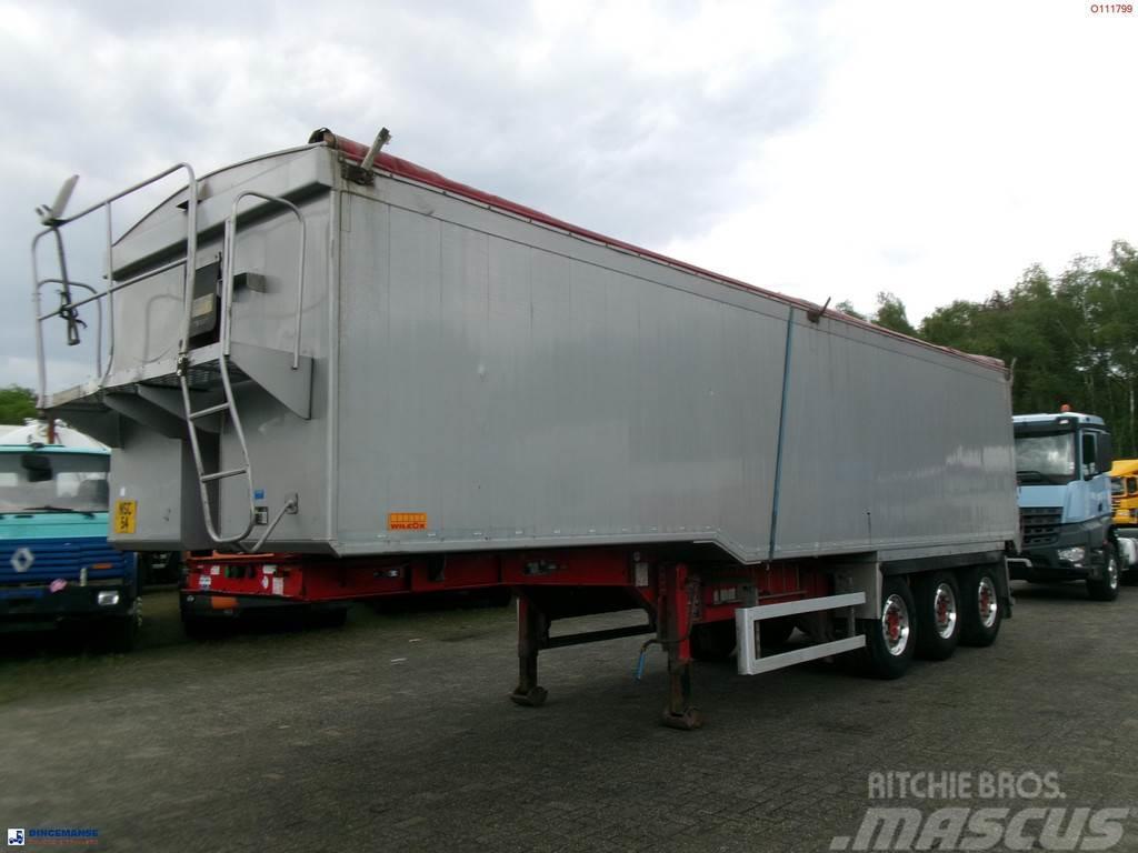 Wilcox Tipper trailer alu 52 m3 + tarpaulin Kippipuoliperävaunut