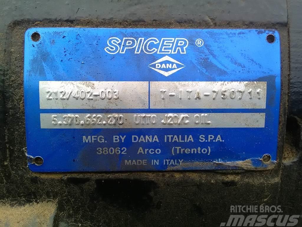 Spicer Dana 212/402-003 - Axle/Achse/As Akselit