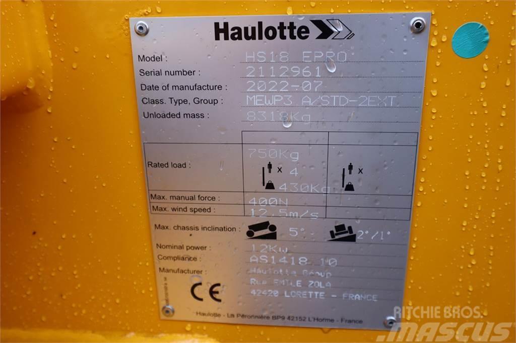 Haulotte HS18EPRO Valid Inspection, *Guarantee! Full Electr Saksilavat
