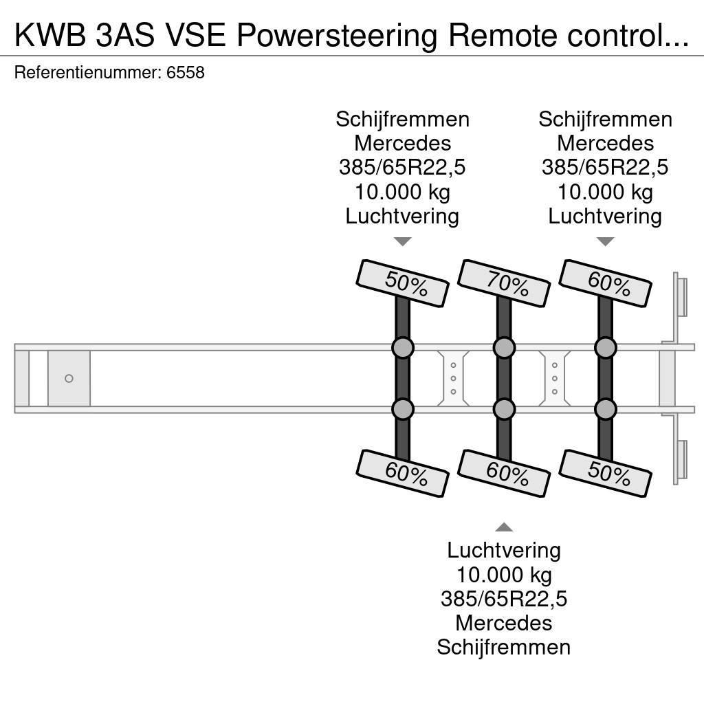  Kwb 3AS VSE Powersteering Remote controlled telesk Lavapuoliperävaunut