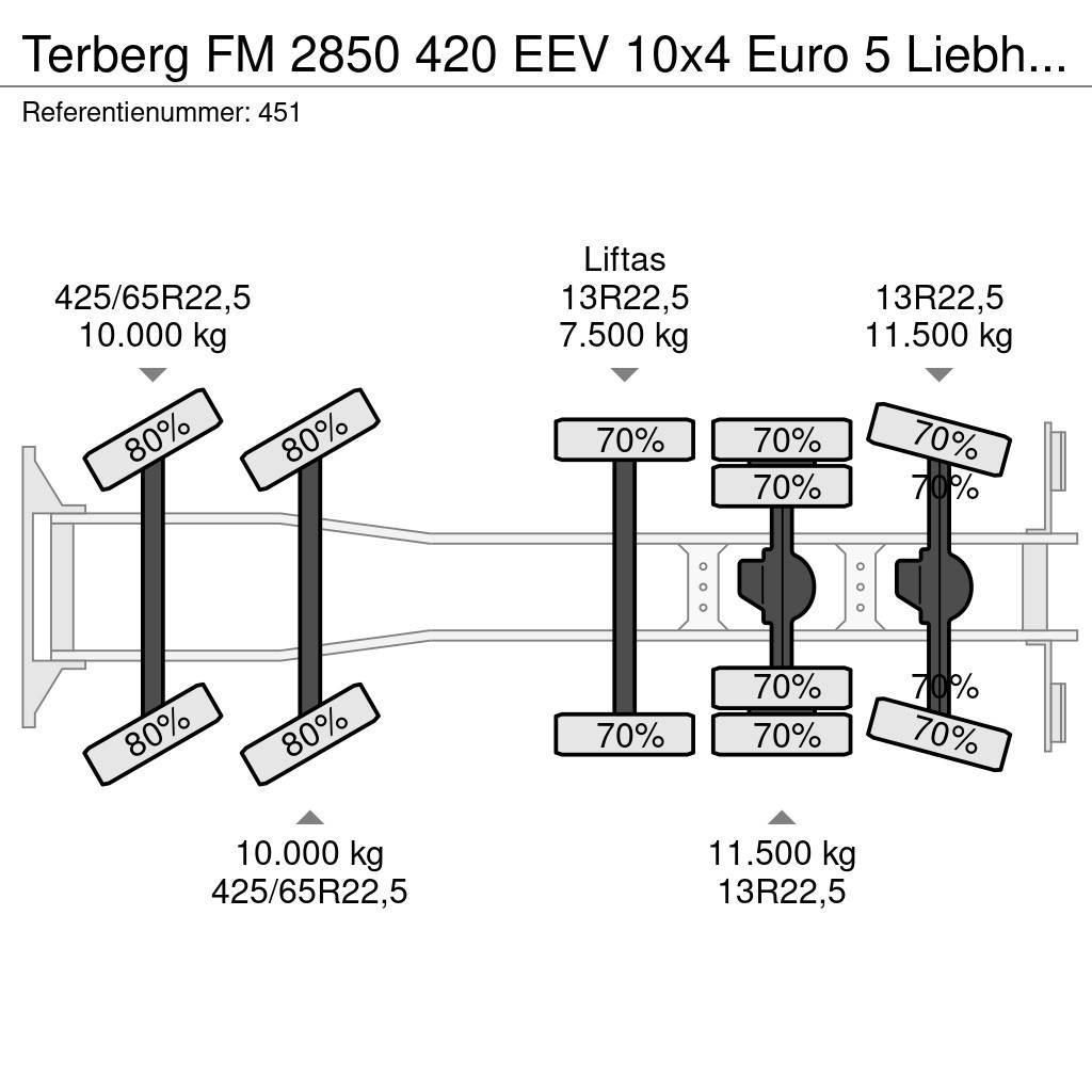 Terberg FM 2850 420 EEV 10x4 Euro 5 Liebherr 15 Kub Mixer Betonikuorma-autot