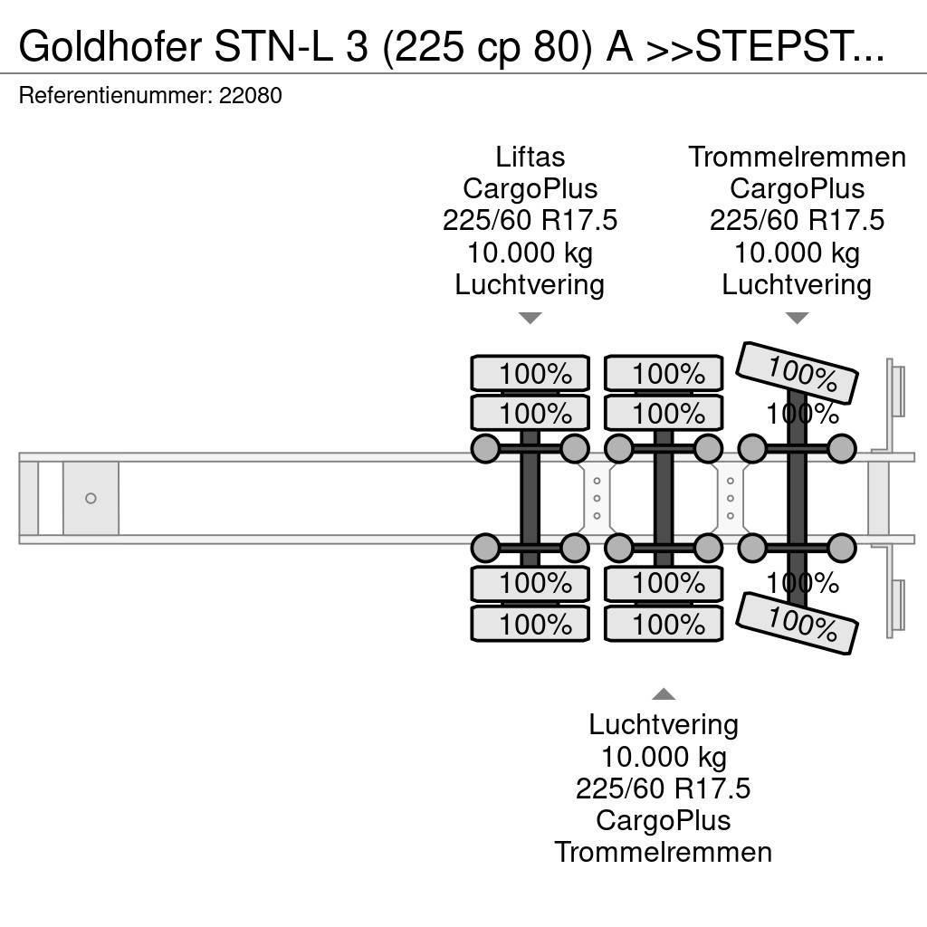 Goldhofer STN-L 3 (225 cp 80) A >>STEPSTAR<< (CARGOPLUS® tyr Puoliperävaunulavetit