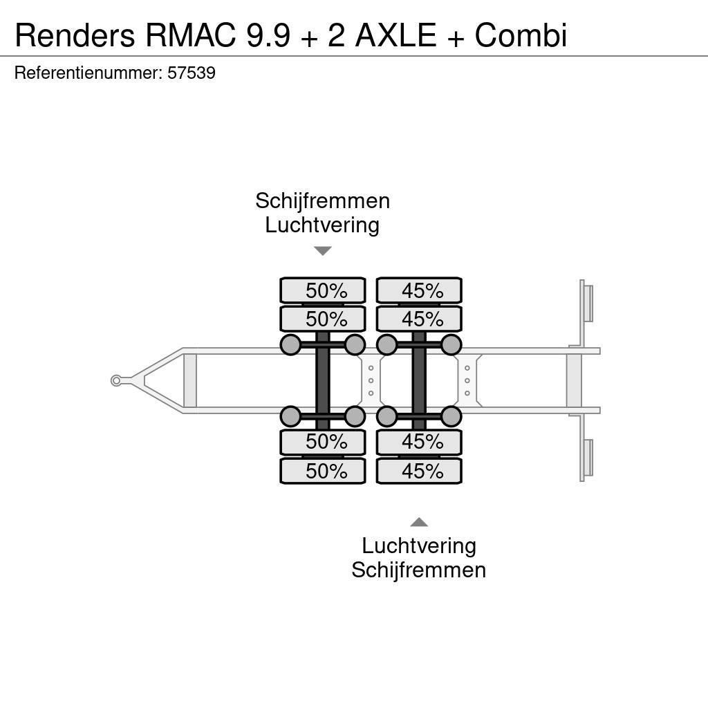 Renders RMAC 9.9 + 2 AXLE + Combi Umpikoriperävaunut