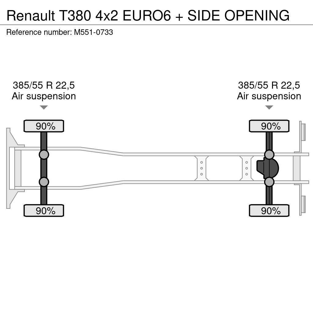 Renault T380 4x2 EURO6 + SIDE OPENING Umpikorikuorma-autot