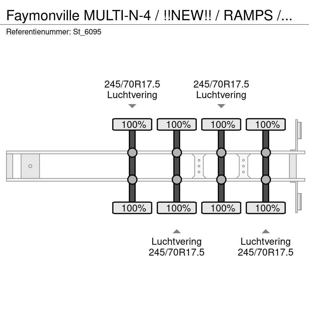 Faymonville MULTI-N-4 / !!NEW!! / RAMPS / WHEELWELLS/ EXTENDAB Puoliperävaunulavetit