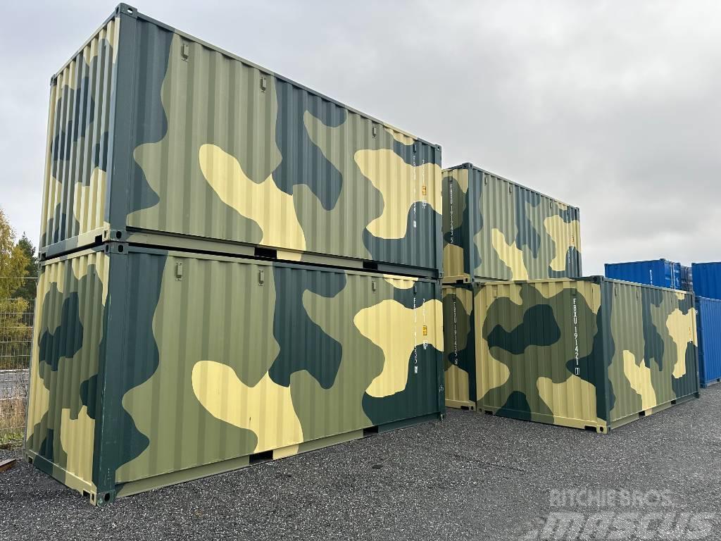  Sjöfartscontainer nya 20fots Camouflage Container Kuljetuskontit
