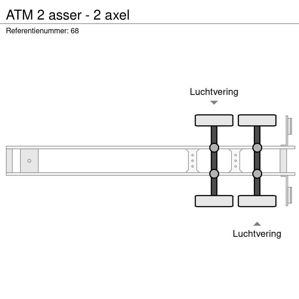 ATM 2 asser - 2 axel Kippipuoliperävaunut
