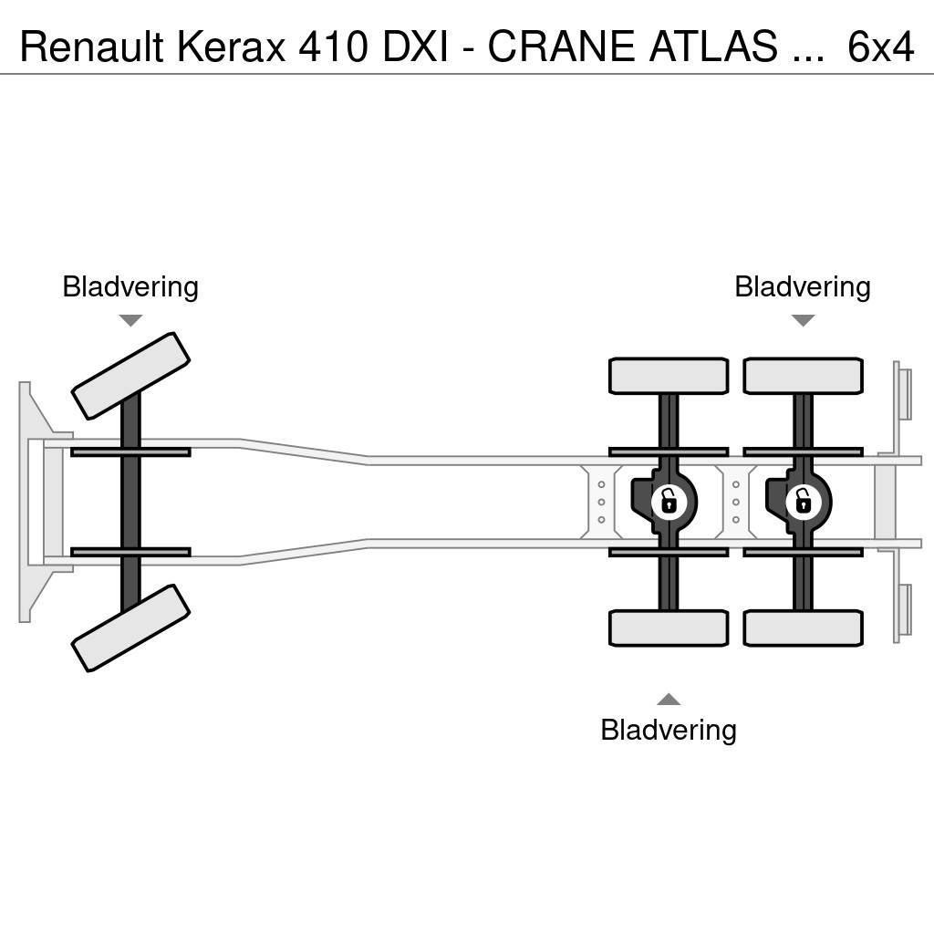 Renault Kerax 410 DXI - CRANE ATLAS 16T/M - 2 WAY TIPPER 6 Sora- ja kippiautot
