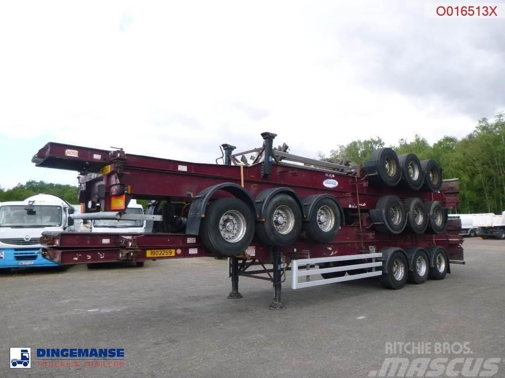 Dennison Stack - 4 x container trailer 40 ft Konttipuoliperävaunut