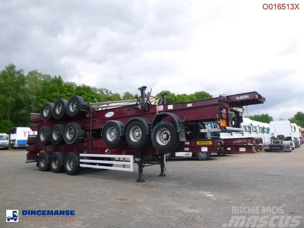 Dennison Stack - 4 x container trailer 40 ft Konttipuoliperävaunut