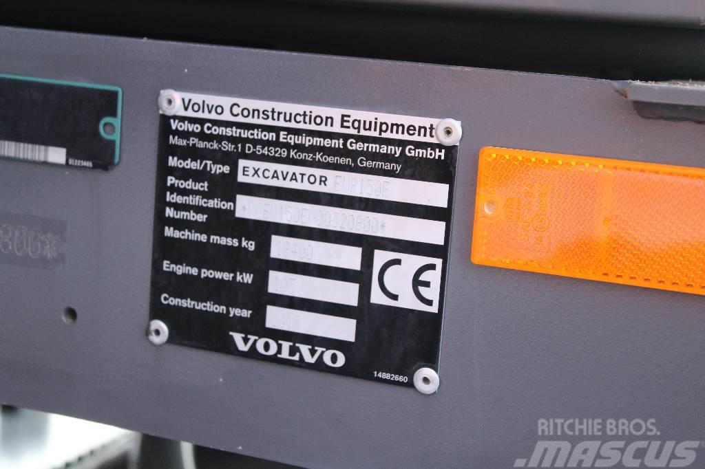 Volvo EWR 150 E / Engcon, Leica 3D, Rasvari, ym! Pyöräkaivukoneet