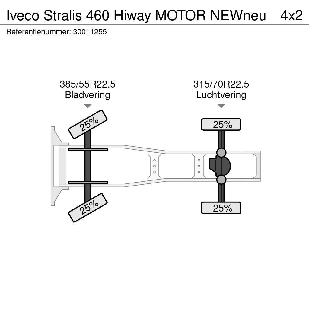 Iveco Stralis 460 Hiway MOTOR NEWneu Vetopöytäautot