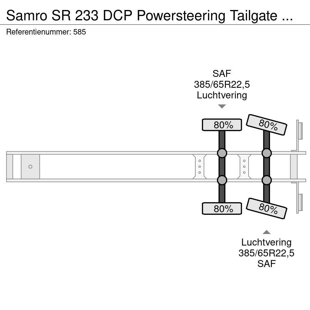 Samro SR 233 DCP Powersteering Tailgate NL Trailer! Umpikori puoliperävaunut
