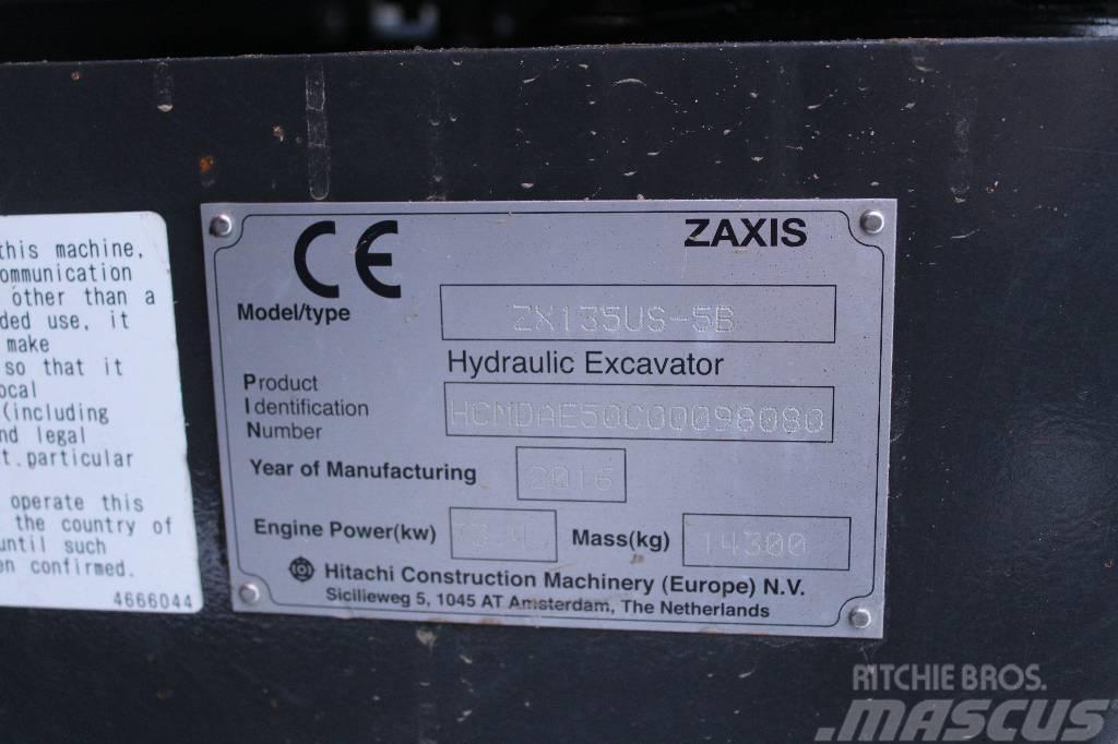 Hitachi ZX 135 US-6 / Engcon, Rasvari, Luiskakauha Telakaivukoneet