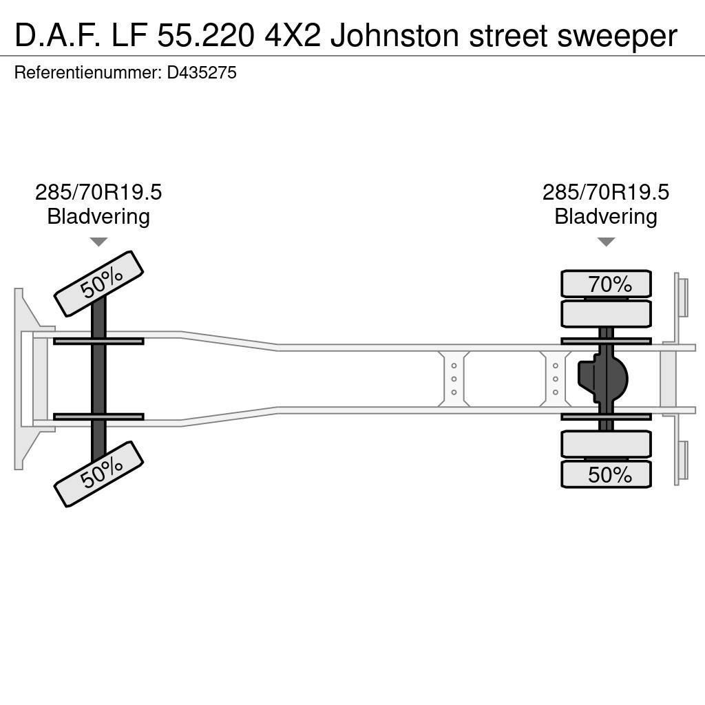 DAF LF 55.220 4X2 Johnston street sweeper Sora- ja kippiautot