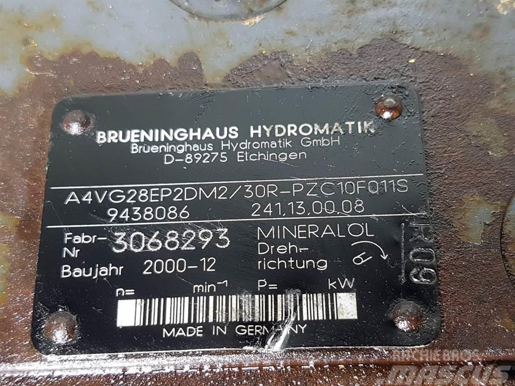 Brueninghaus Hydromatik A4VG28EP2DM2/30R-R909438086-Drive pump/Fahrpumpe Hydrauliikka