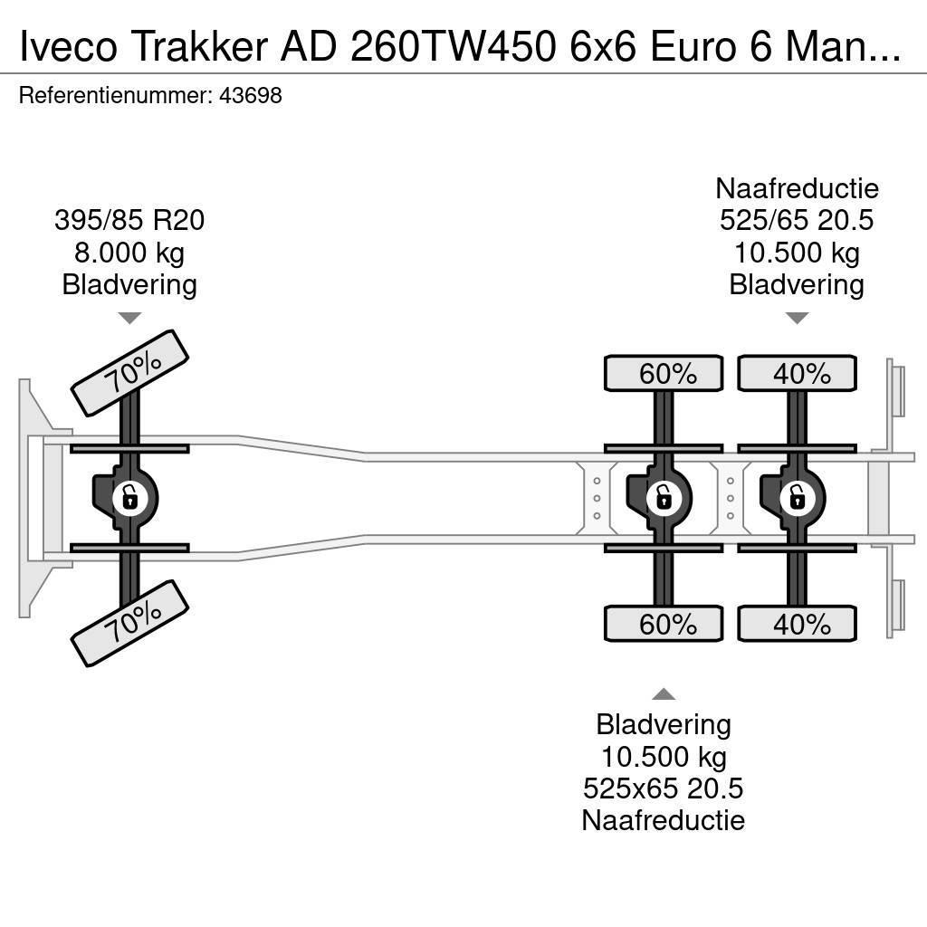 Iveco Trakker AD 260TW450 6x6 Euro 6 Manual Full steel J Sora- ja kippiautot