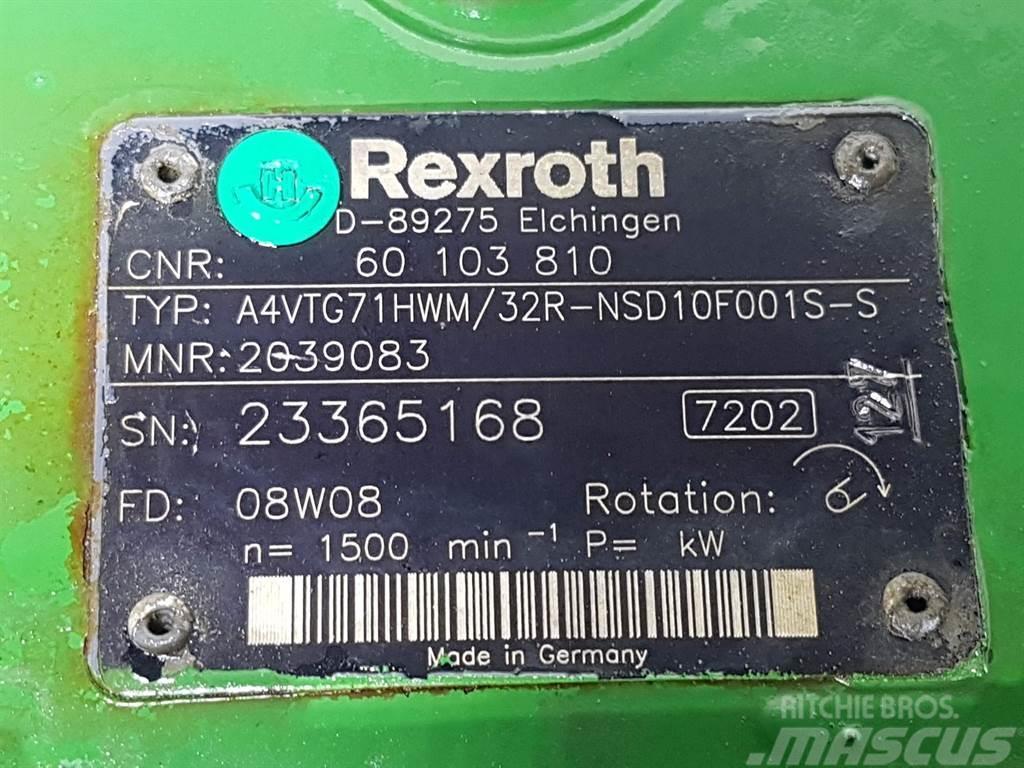 Rexroth A4VTG71HWM/32R-R902039083-Drive pump/Fahrpumpe Hydrauliikka