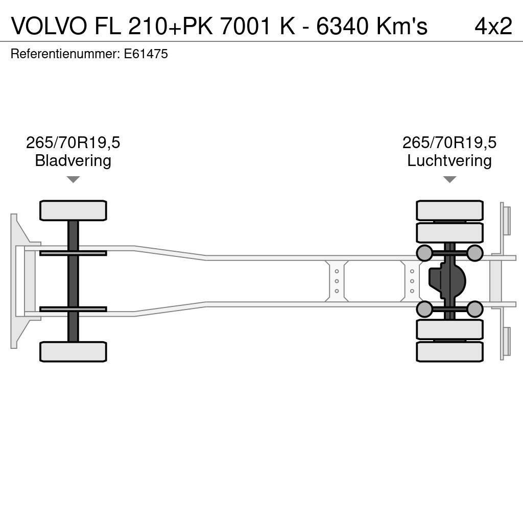 Volvo FL 210+PK 7001 K - 6340 Km's Pressukapelli kuorma-autot
