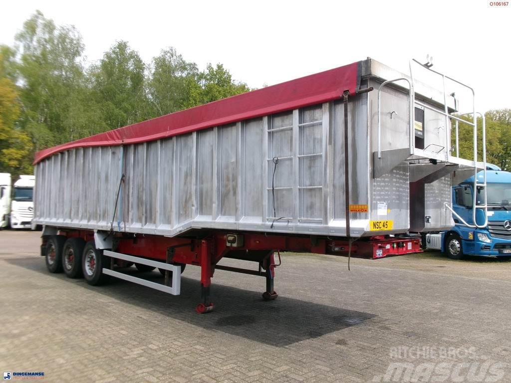 Montracon Tipper trailer alu 55 m3 + tarpaulin Kippipuoliperävaunut