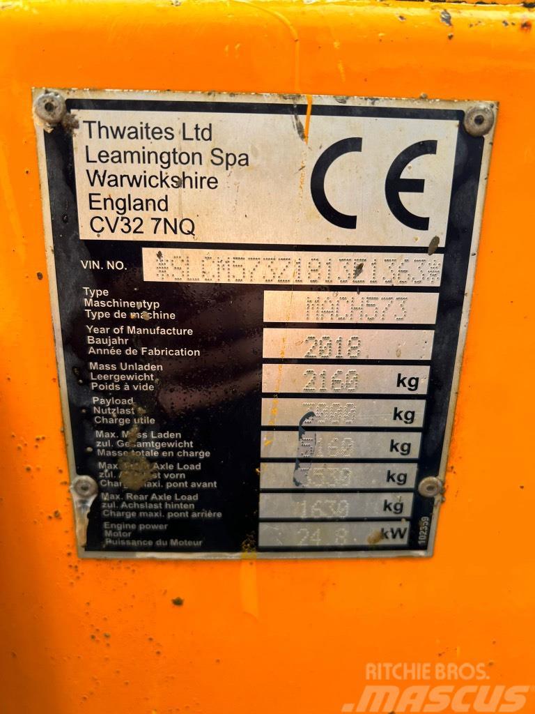 Thwaites 3 Tonne Swivel Skip Dumper MACH573 ton Minidumpperit