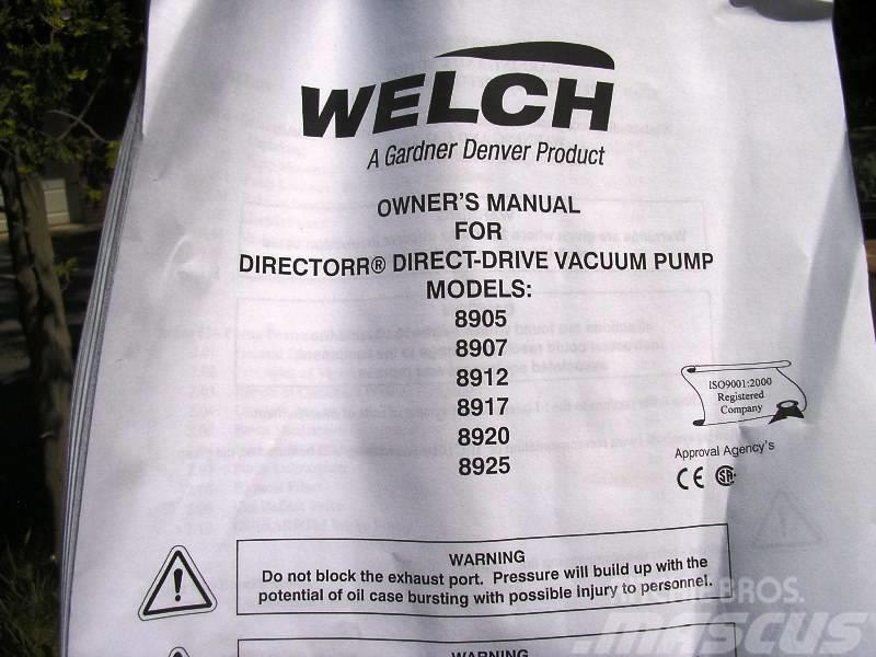  Welch Vacuum Technology 8905 Suodattimet