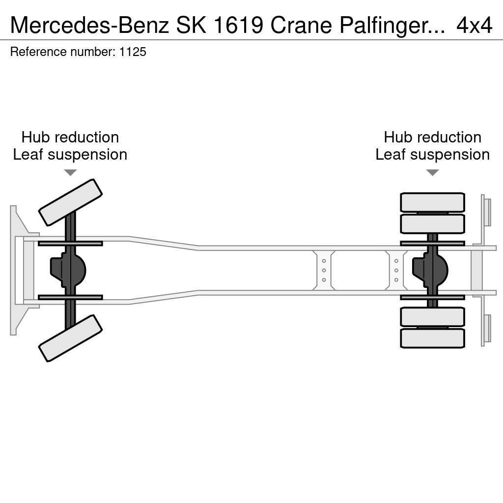 Mercedes-Benz SK 1619 Crane Palfinger PK17000LA Winch 4x4 V6 Big Mobiilinosturit