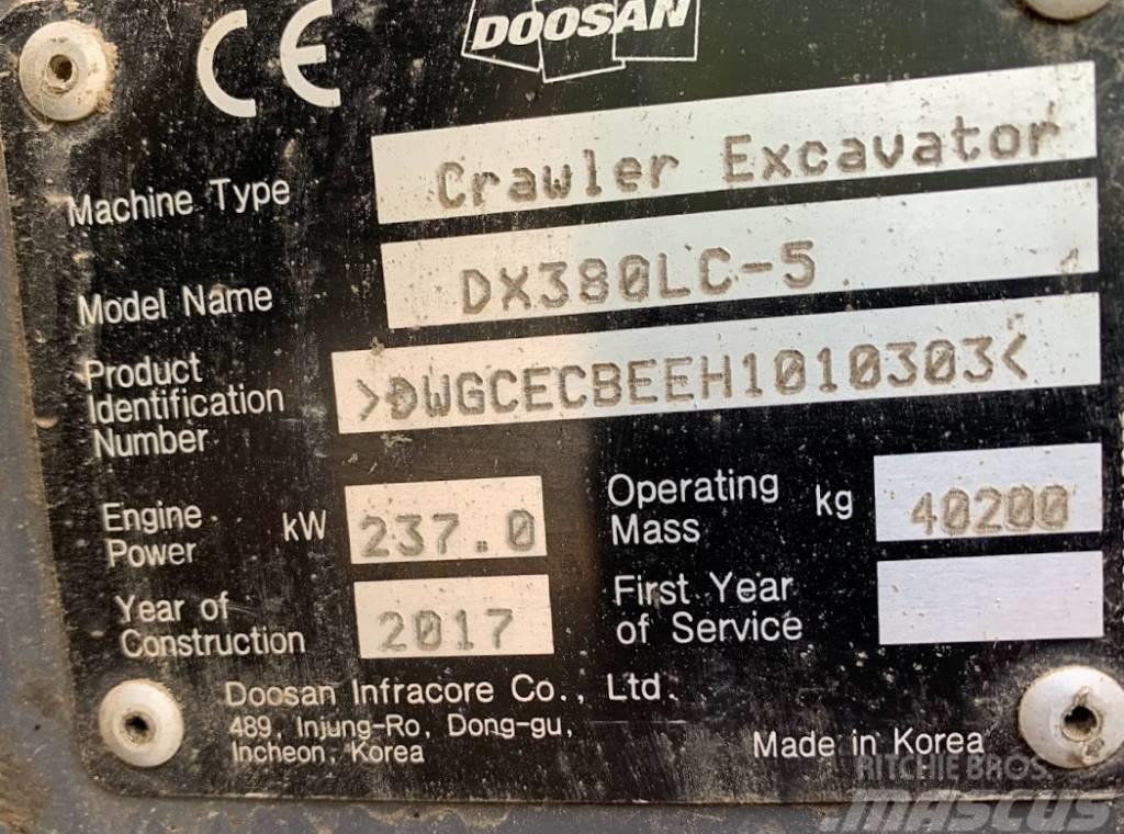 Doosan DX 380 LC-5 Telakaivukoneet