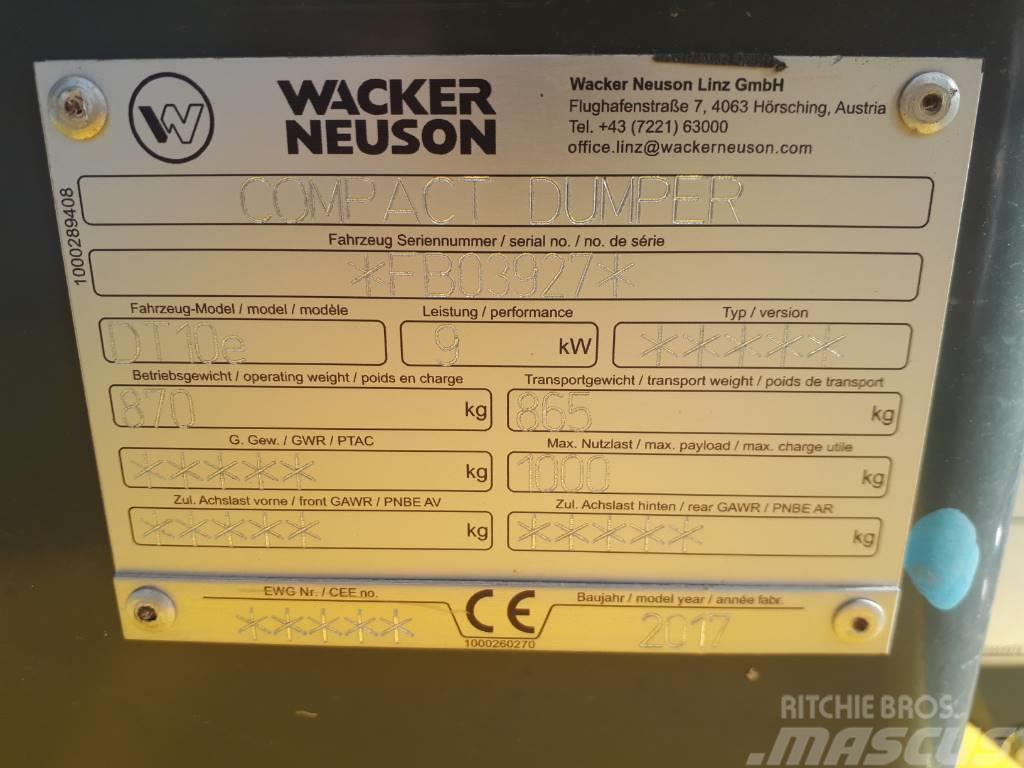 Wacker Neuson DT10e Teladumpperit