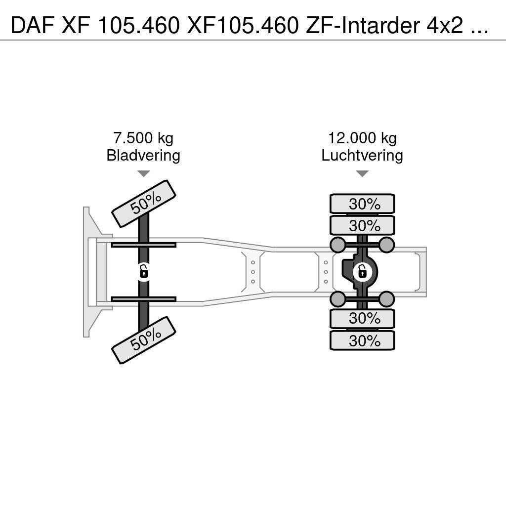DAF XF 105.460 XF105.460 ZF-Intarder 4x2 Automatik Eur Vetopöytäautot