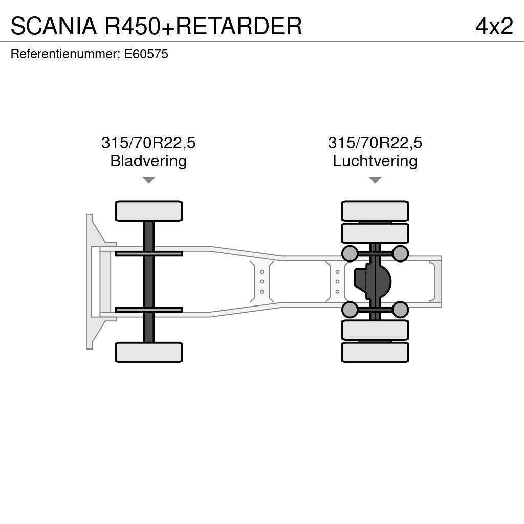 Scania R450+RETARDER Vetopöytäautot