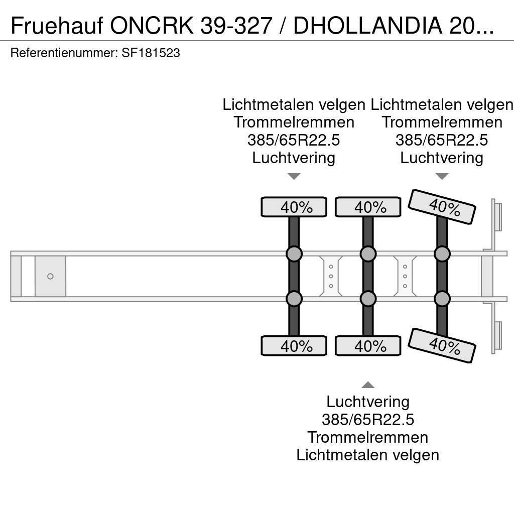 Fruehauf ONCRK 39-327 / DHOLLANDIA 2000kg Umpikori puoliperävaunut