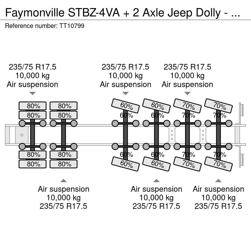 Faymonville STBZ-4VA + 2 Axle Jeep Dolly - 100 Ton GCW 5.0 Mtr Puoliperävaunulavetit