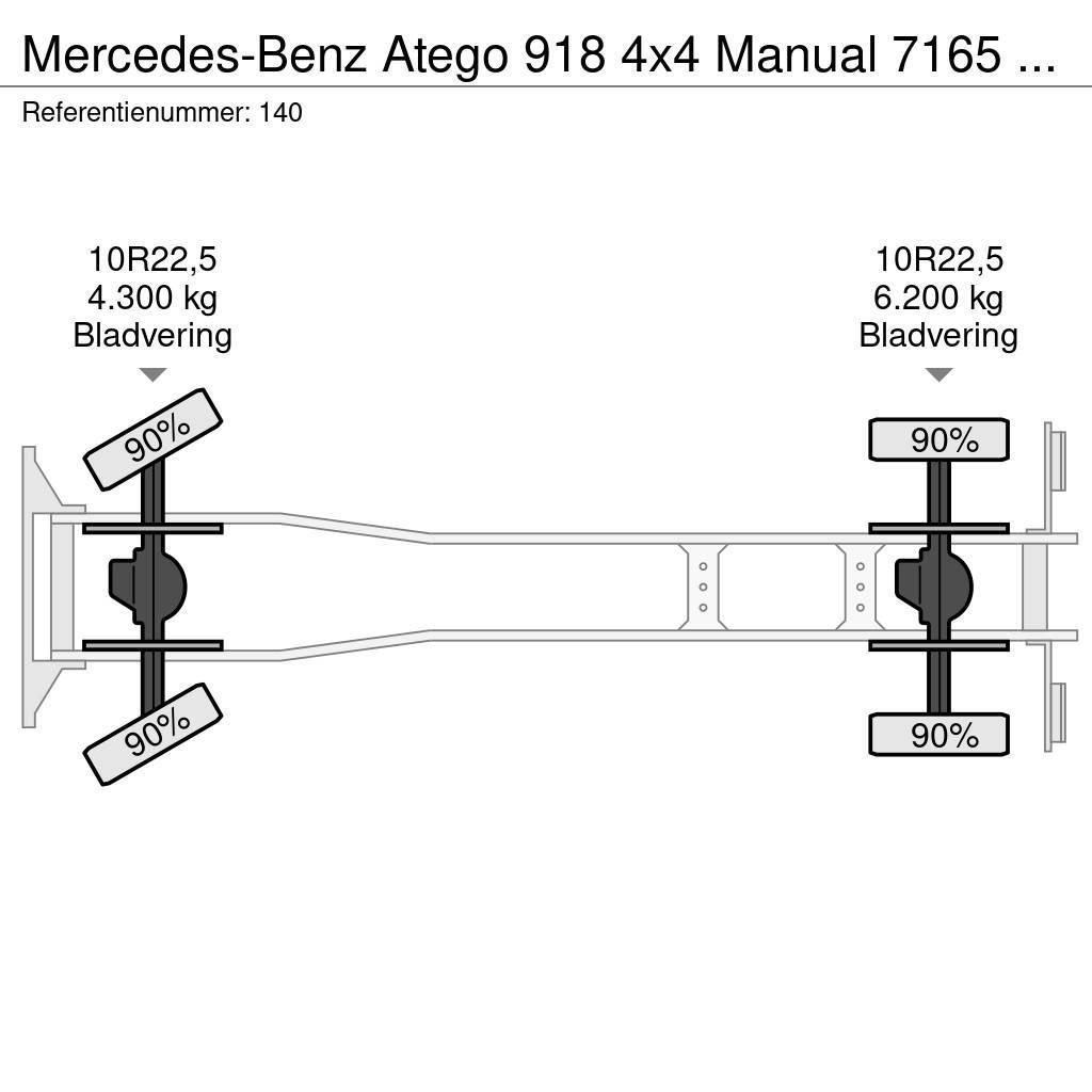 Mercedes-Benz Atego 918 4x4 Manual 7165 KM Generator Firetruck C Umpikorikuorma-autot
