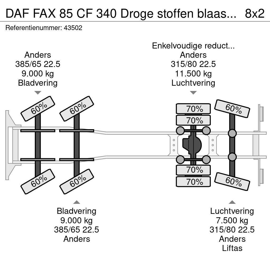 DAF FAX 85 CF 340 Droge stoffen blaas installatie Just Paine-/imuautot