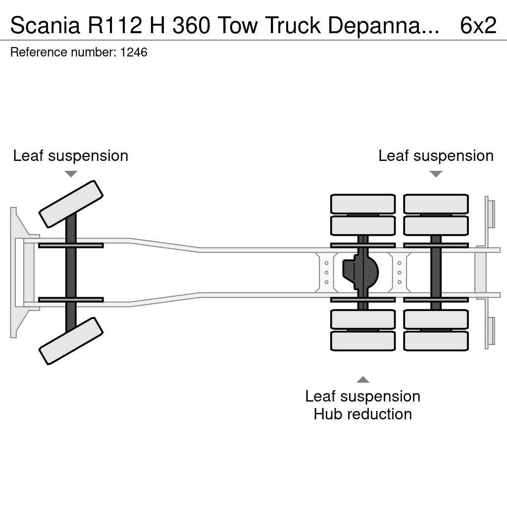 Scania R112 H 360 Tow Truck Depannage Crane Winch Remote Hinausautot
