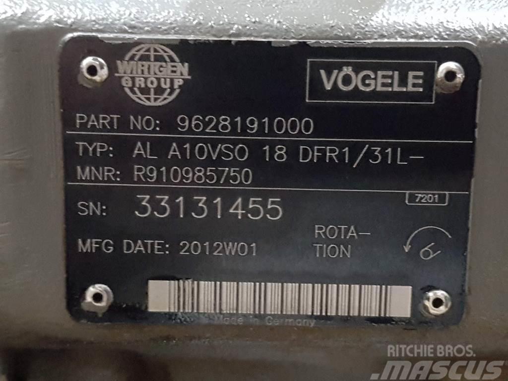 Vögele -Rexroth A10VSO18DFR1/31L-PSC12N-Load sensing pump Hydrauliikka