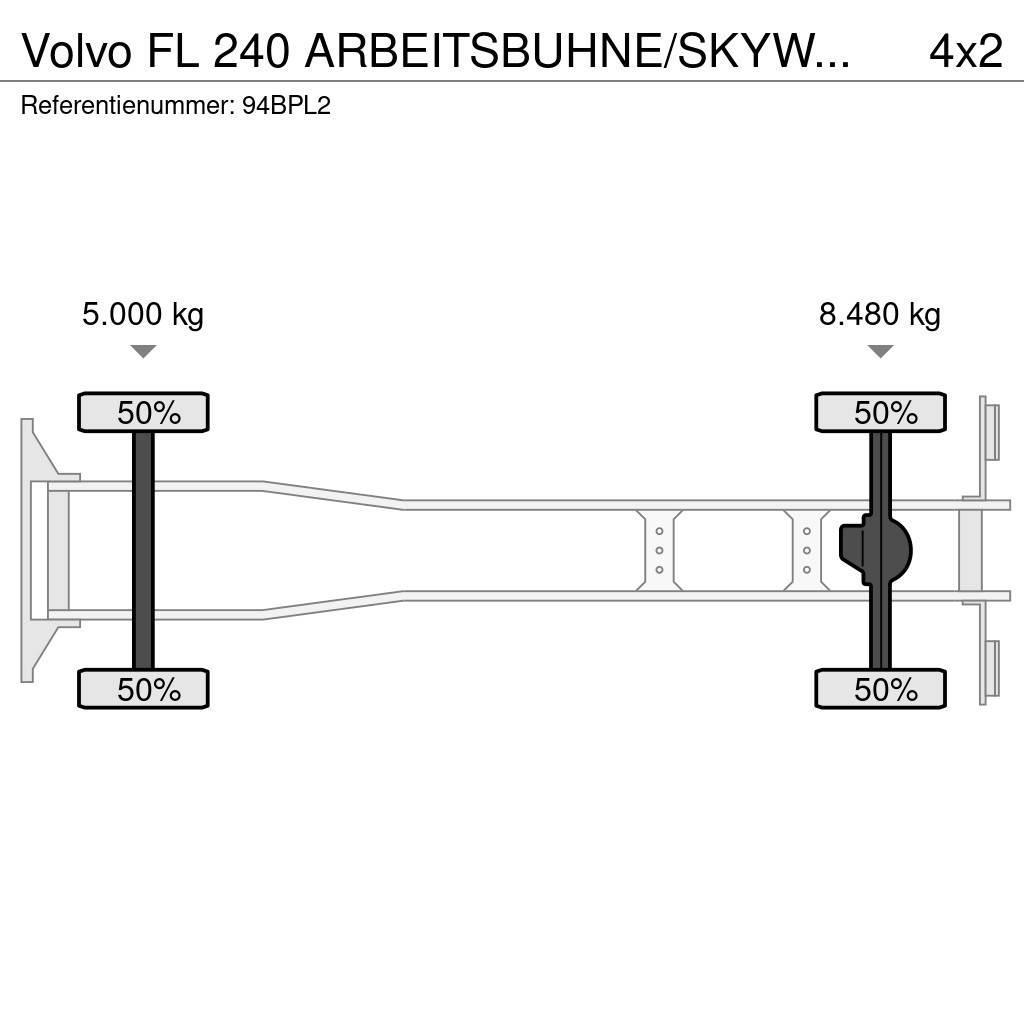 Volvo FL 240 ARBEITSBUHNE/SKYWORKER/17.5m Nostolava-autot
