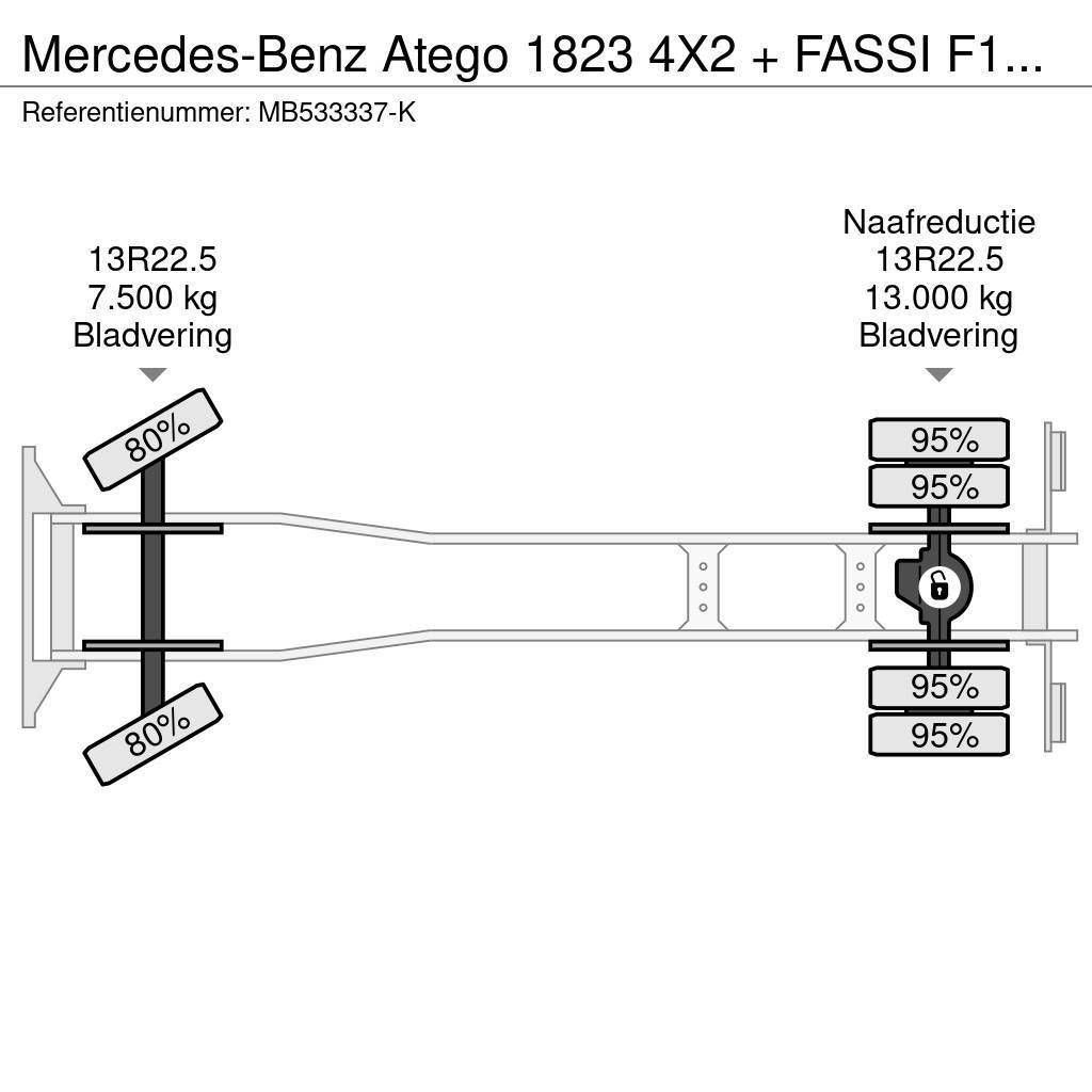 Mercedes-Benz Atego 1823 4X2 + FASSI F110A.21 + TIPPER - MANAUL Mobiilinosturit