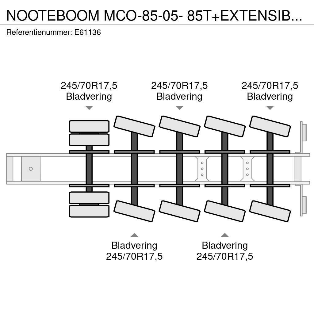 Nooteboom MCO-85-05- 85T+EXTENSIBLE 3M Puoliperävaunulavetit