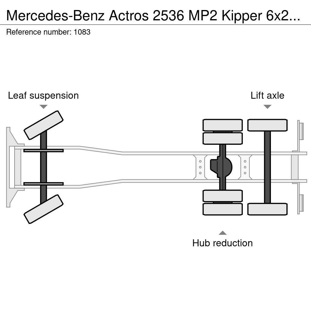 Mercedes-Benz Actros 2536 MP2 Kipper 6x2 V6 EPS Good Condition Nostovarsi-vaihtolavakuorma-autot