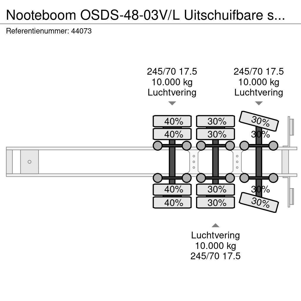 Nooteboom OSDS-48-03V/L Uitschuifbare semi dieplader Puoliperävaunulavetit