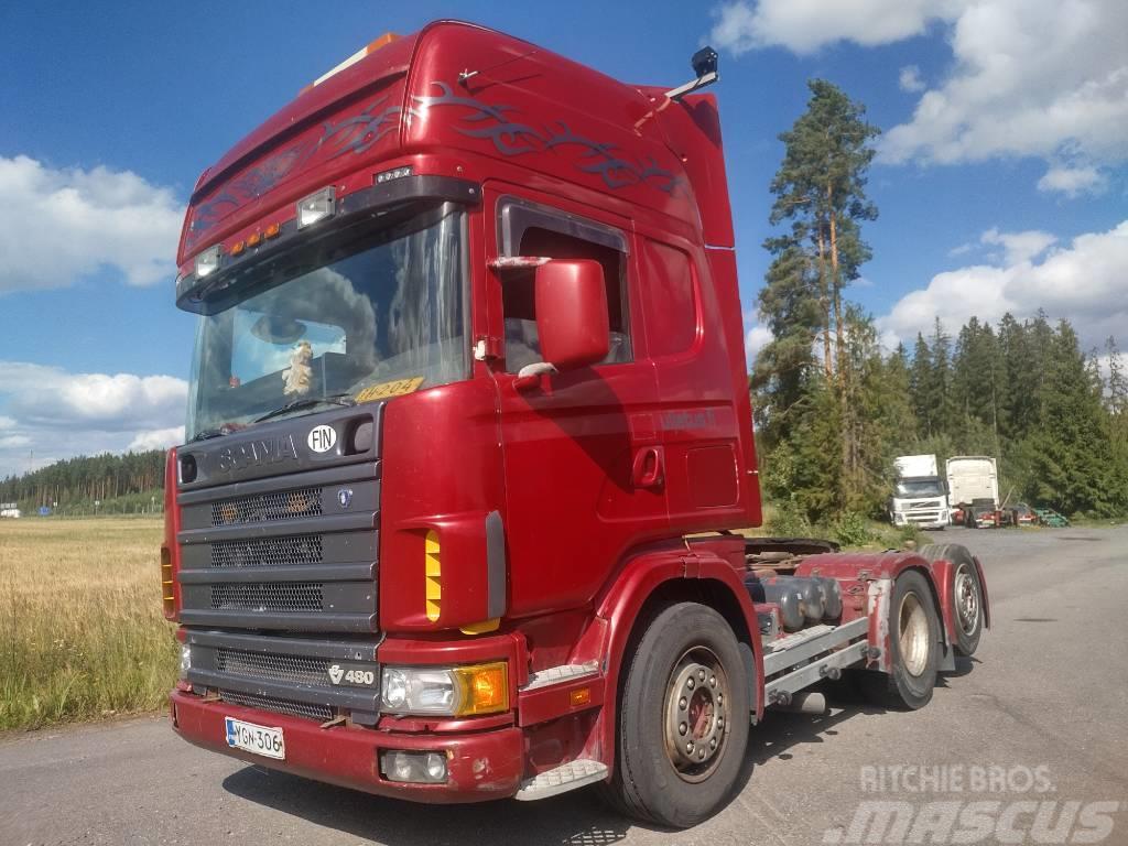 Scania R164 6x2 veturi,täysilmaj. kats 08/23 Vetopöytäautot